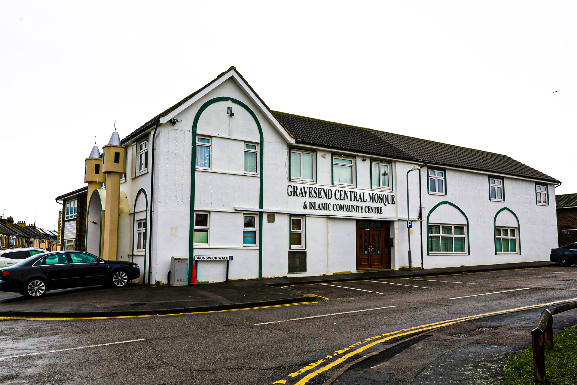 Gravesend Central Mosque & Islamic Community Centre — the community mosque built through decades of fundraising and volunteer effort.