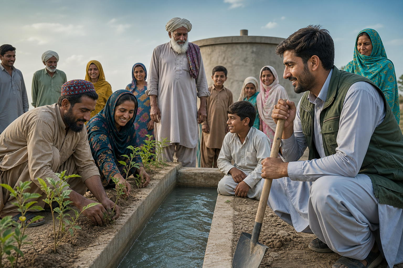 Community-led sustainable project — relieving poverty through dignified infrastructure and collective effort.